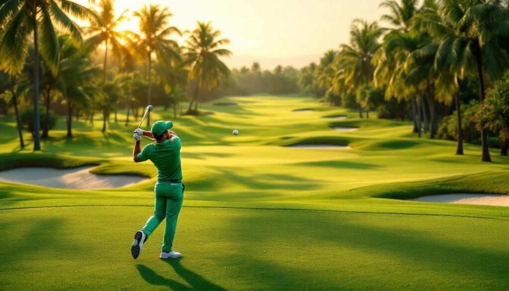 A dynamic course with tight fairways and challenging holes, representing the best golf courses in Hialeah.