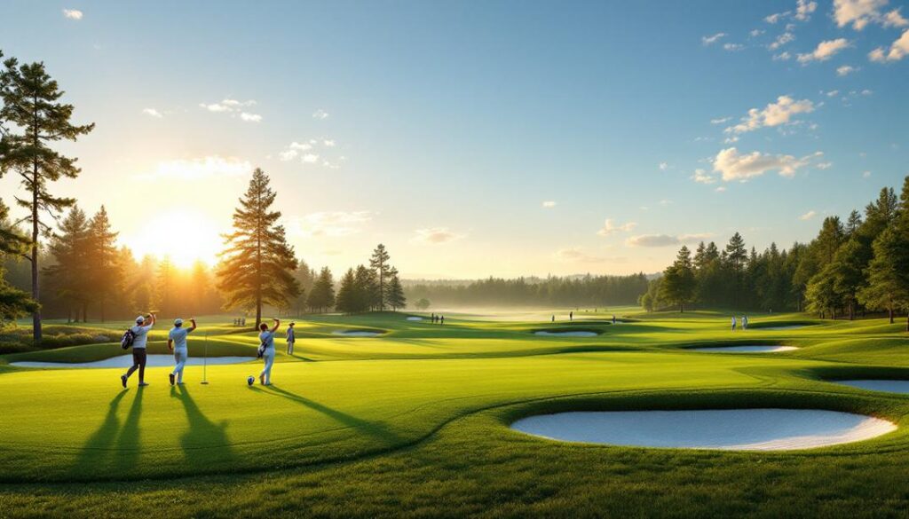 Golfers enjoy a scenic round amidst lush greenery in Pine Castle, showcasing why it’s among the best golf courses in Pine Castle.