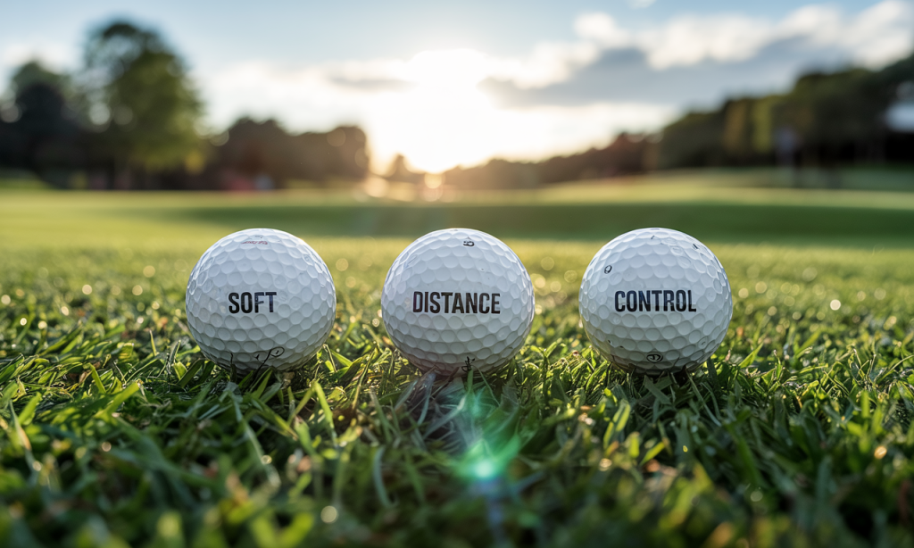 Choosing between soft feel, distance, and control is essential when Understanding Golf Ball Types to match your game and playing conditions.